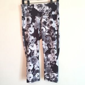 Flower Print Workout Pants